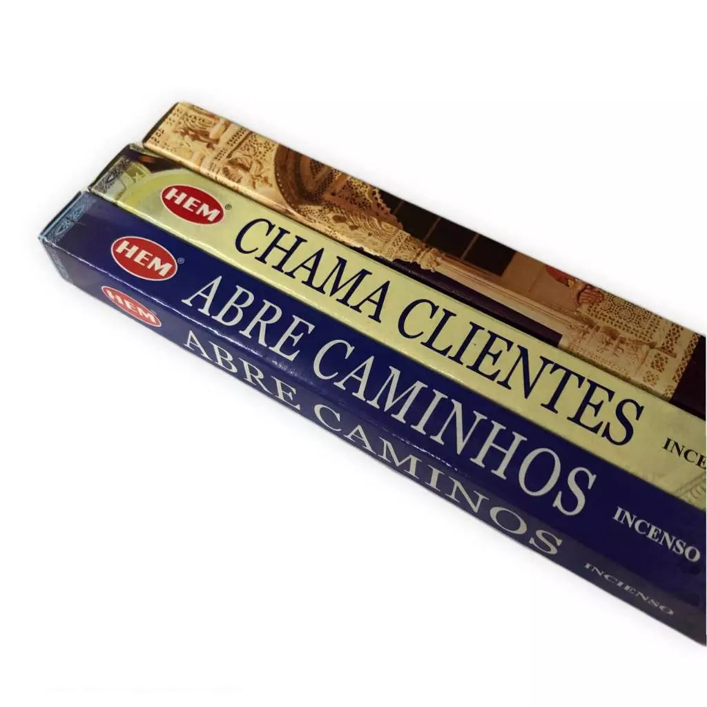 Incensos Variados Hem com 8 Varetas - Coleção Exclusiva de Fragrâncias