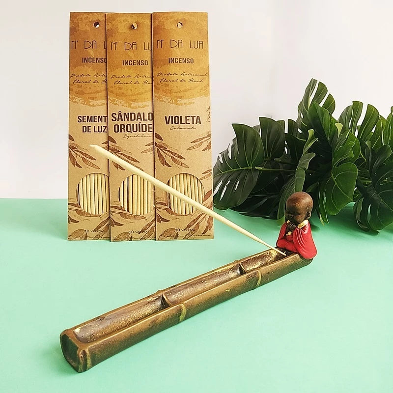 Incenso Artesanal 100% Natural Nectar da Lua com Floral de Bach Vários Aromas